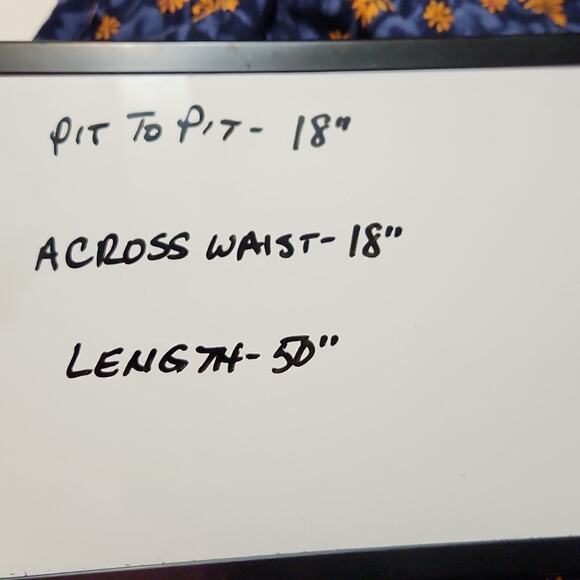 Vintage Impressions Of California Blue Floral Maxi Dress SZ Med Egyptian Hippie - Picture 10 of 10